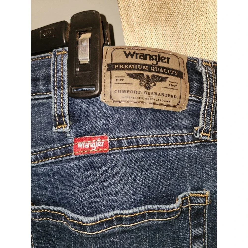Wrangler Men's western Jeans 36x32 Blue, Slim Fit, Straight